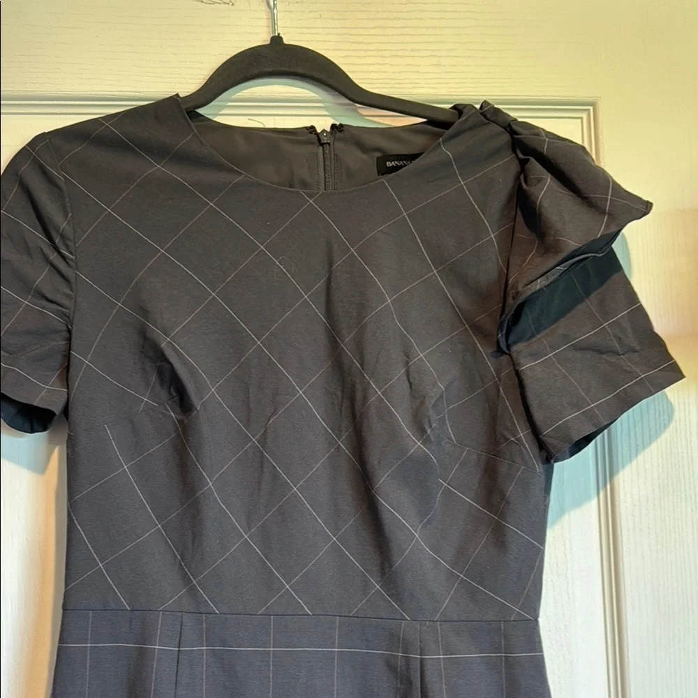 Banana Republic Dark Gray Midi Dress